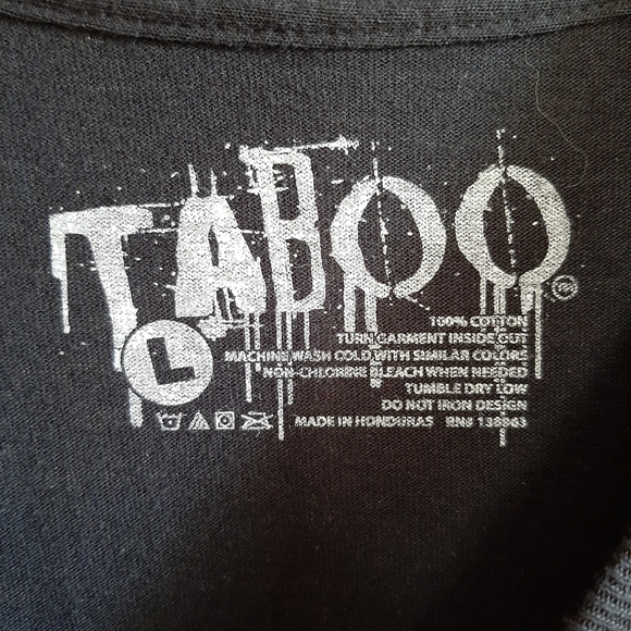 Taboo Graphic Guitar Music Tee Shirt - Picture 6 of 6